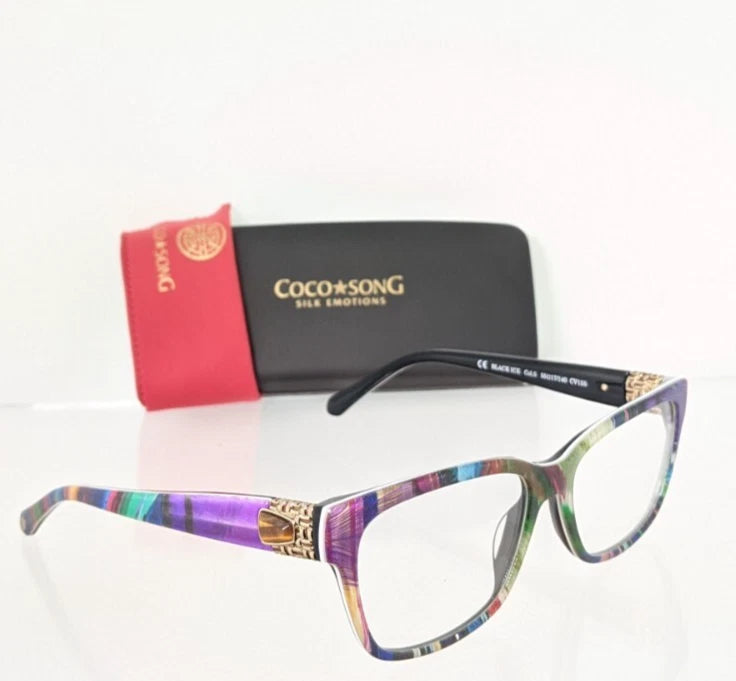 New Authentic COCO SONG Eyeglasses Black Ice Col. 5 55mm CV155