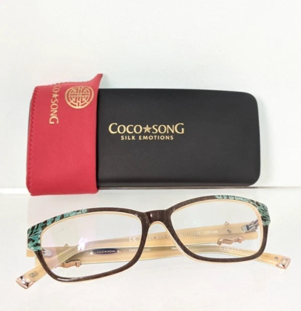 New Authentic COCO SONG Eyeglasses Crazy Red Col. 3 52mm CV109