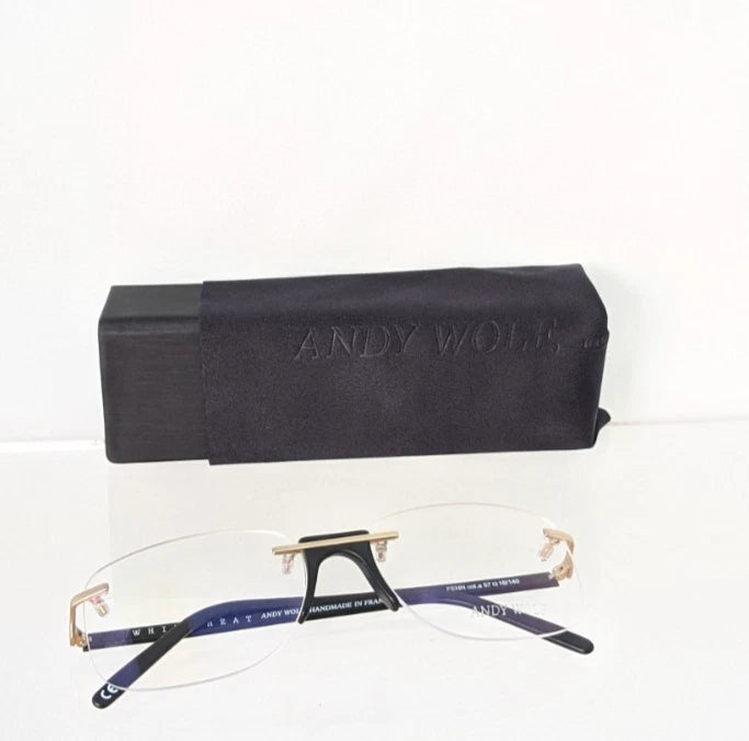 New Authentic Andy Wolf Eyeglasses FENN Col. a Hand Made Austria 57mm Frame