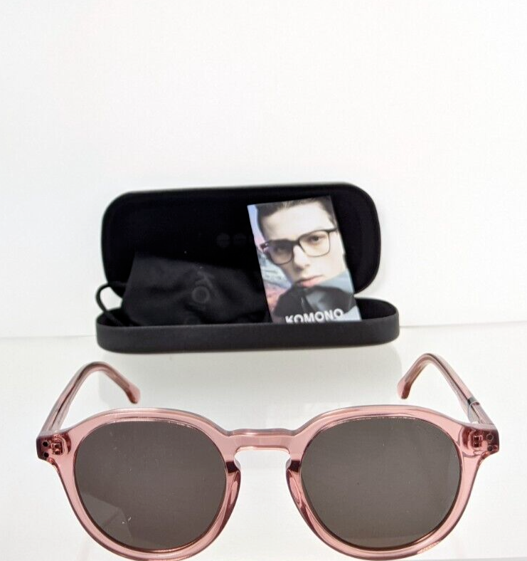 Brand New Authentic KOMONO SUNGLASSES SN The Damien 49mm Pink Crystal Frame