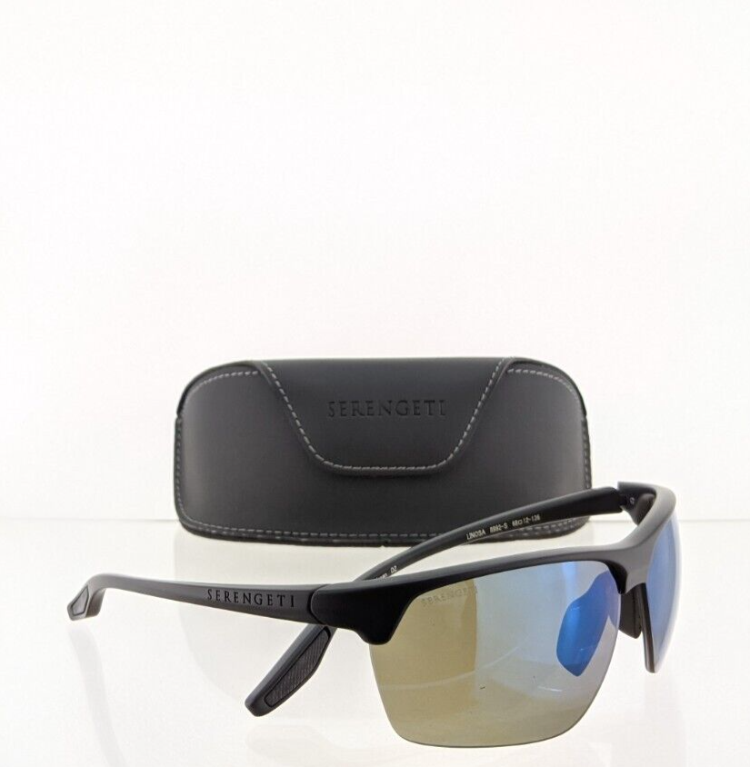 Brand New Authentic Serengeti Sunglasses Linosa 8992 S 68Mm Black Frame