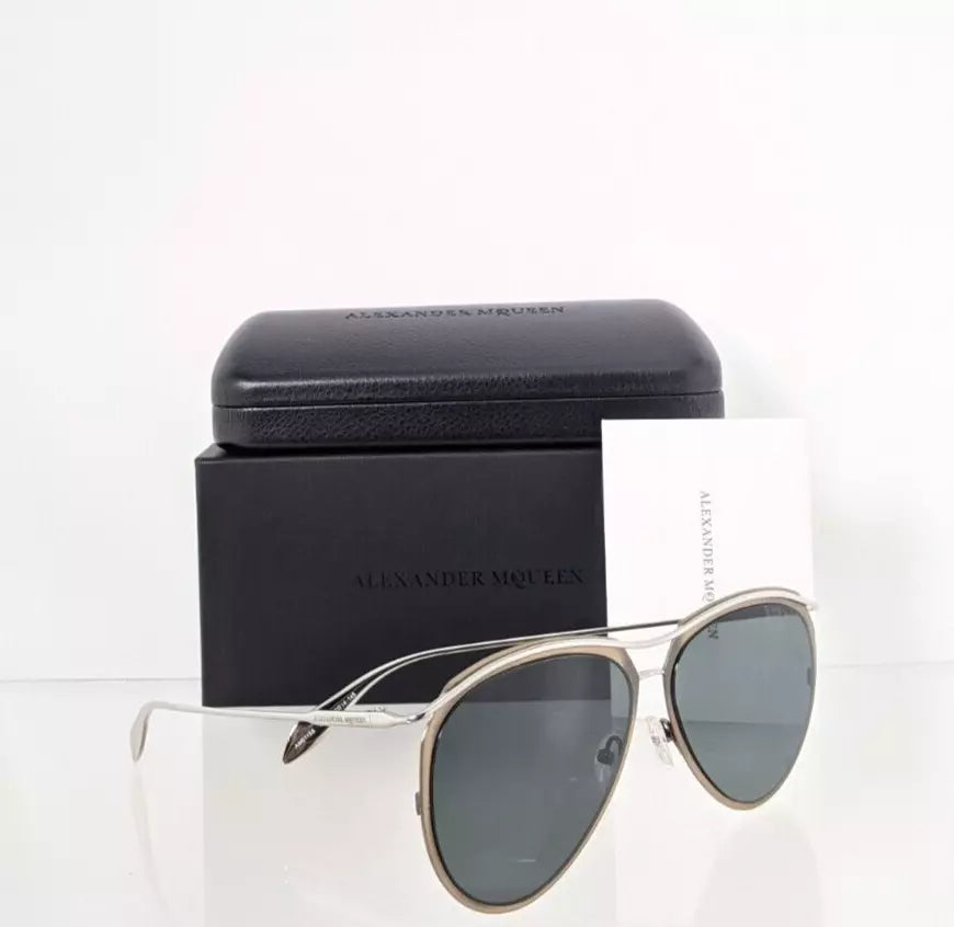 Brand New Authentic Alexander McQueen Sunglasses AM0115SA 002 60mm 0115