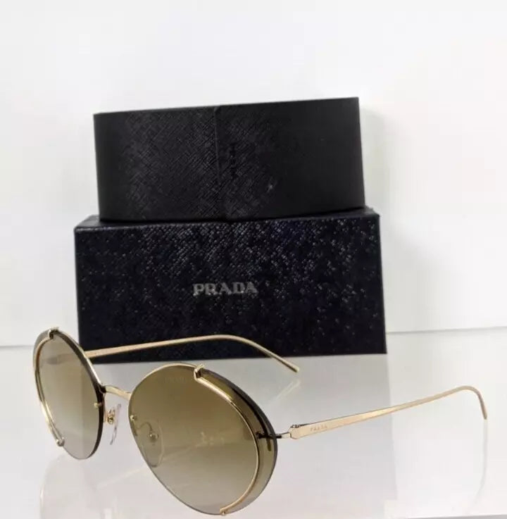 Brand New Authentic Prada Sunglasses SPR 60U Sunglasses 5AK - 2G2 Gold