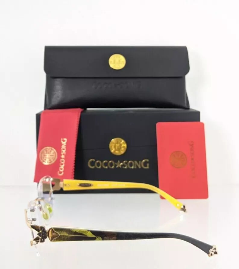 Brand New Authentic COCO SONG Eyeglasses Magic Touch Col 1 53mm CV096