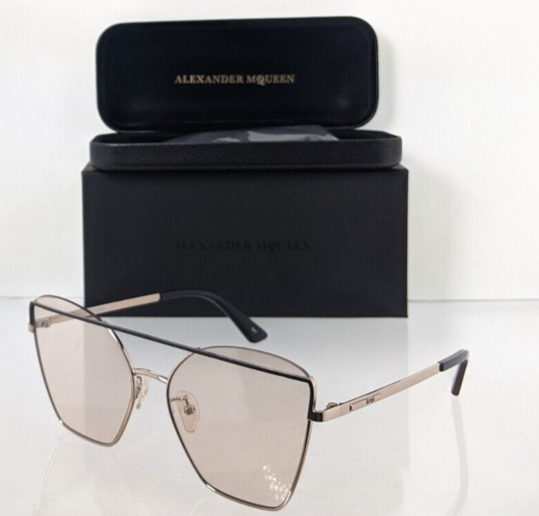 Brand New Authentic Alexander McQueen Sunglasses MQ 0163 003 57mm Frame