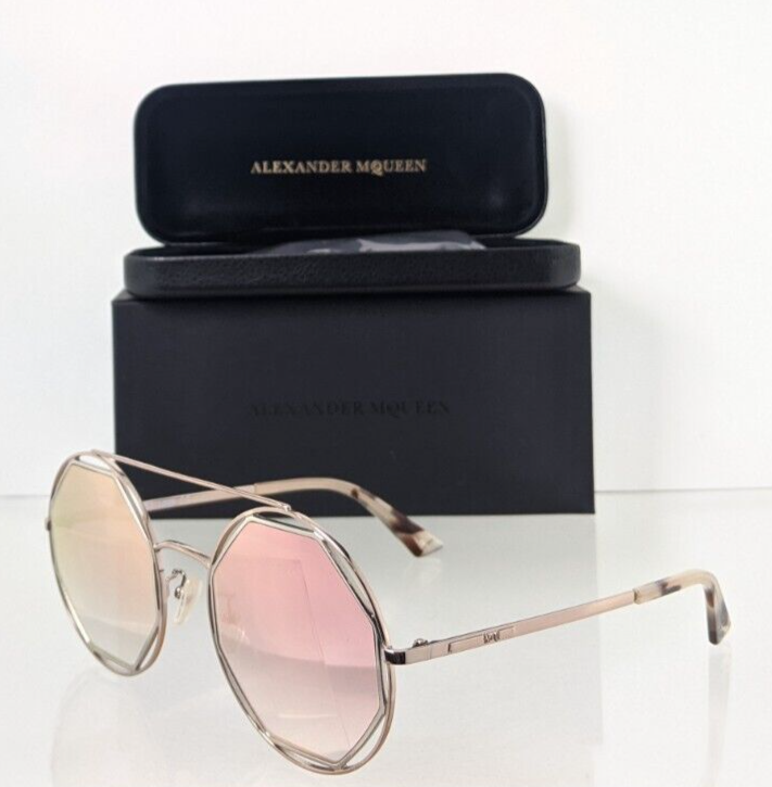 Brand New Authentic Alexander McQueen Sunglasses MQ 0176 003 53mm Frame