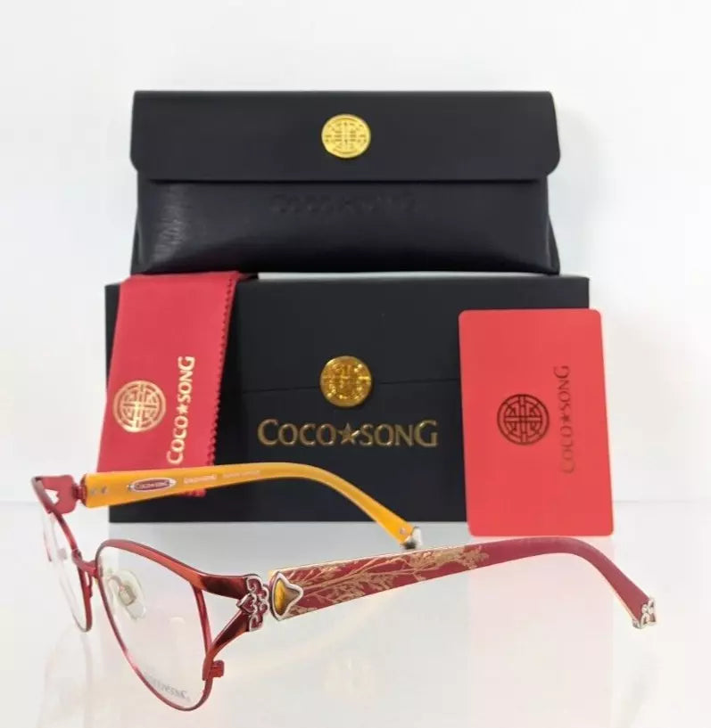 Brand New Authentic COCO SONG Eyeglasses Smile Shadow Col 4 53mm CV098