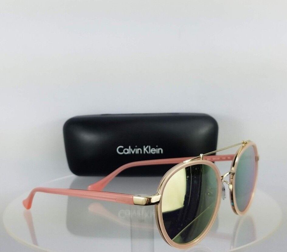 Brand New Authentic Calvin Klein Sunglasses CK 1225S 601 Pink Gold Frame