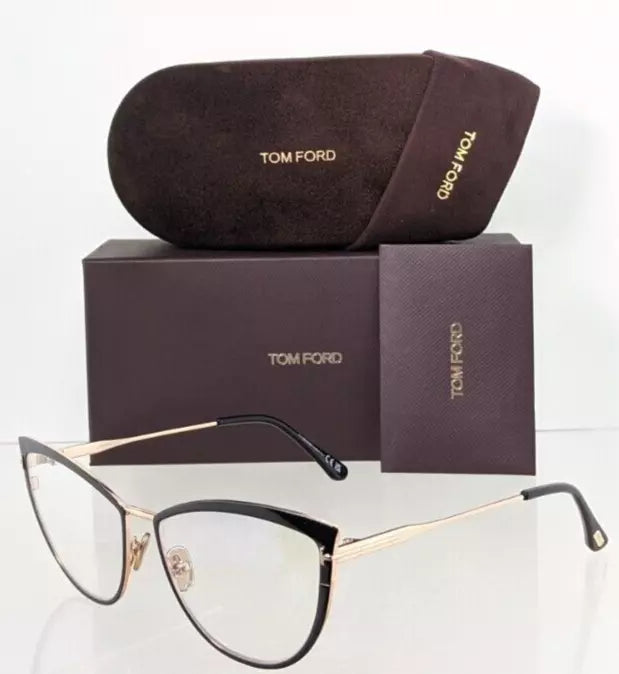 Brand New Authentic Tom Ford TF 5877 Eyeglasses 001 Frame FT 5877-B Frame 55mm