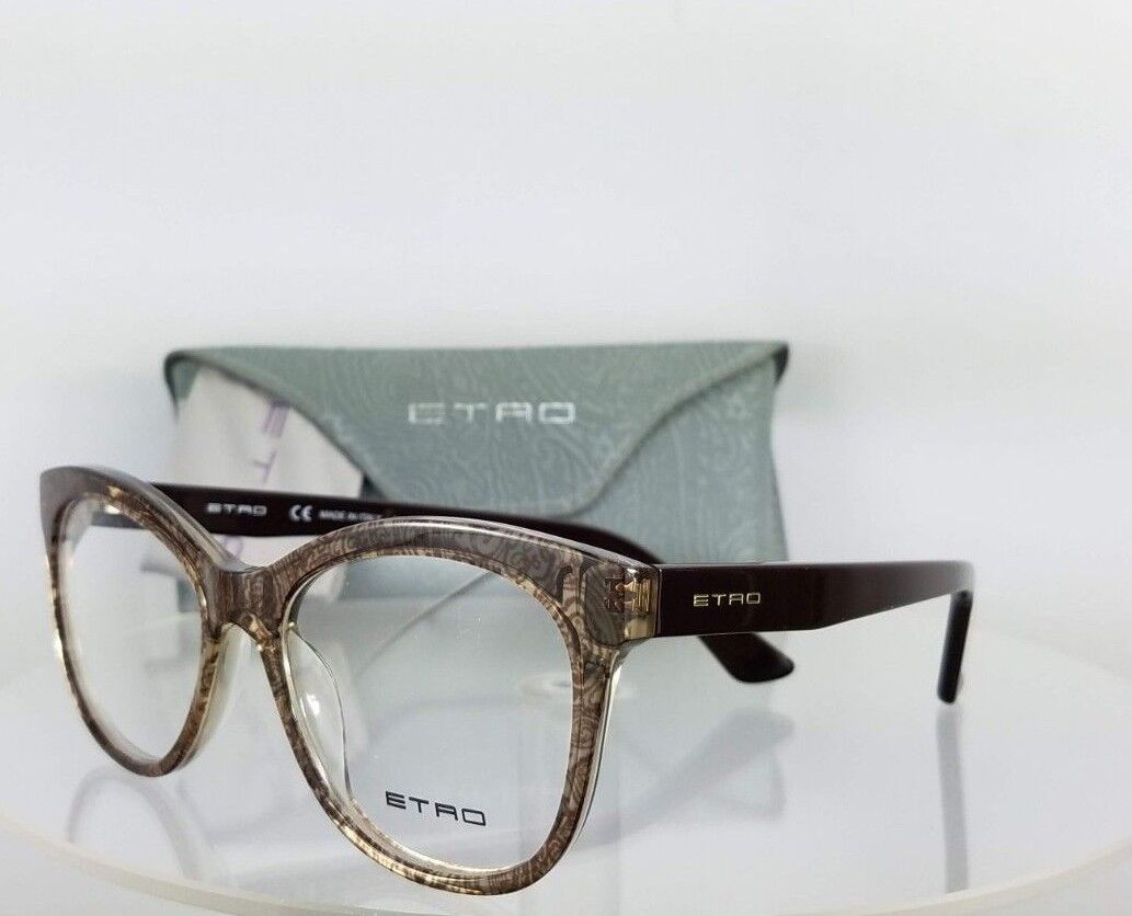 Brand New Authentic ETRO Eyeglasses ET2605 211 Brown Frame 52mm