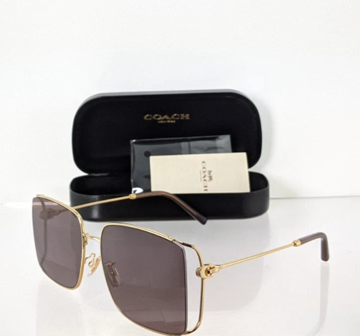 Brand New Authentic Coach Sunglasses HC 7174 94417N Shiny Gold 59mm