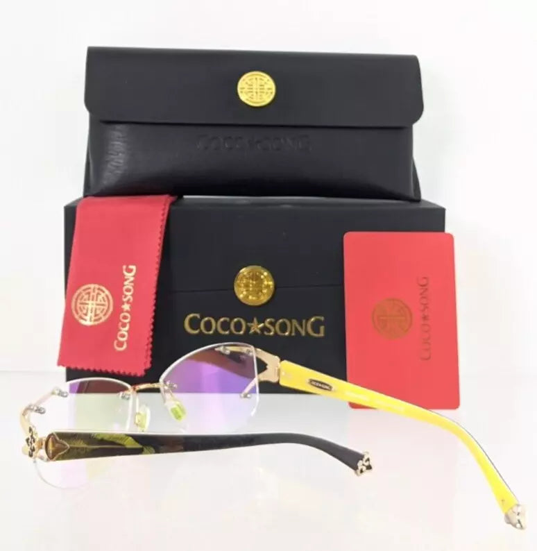 Brand New Authentic COCO SONG Eyeglasses Magic Touch Col 1 53mm CV096