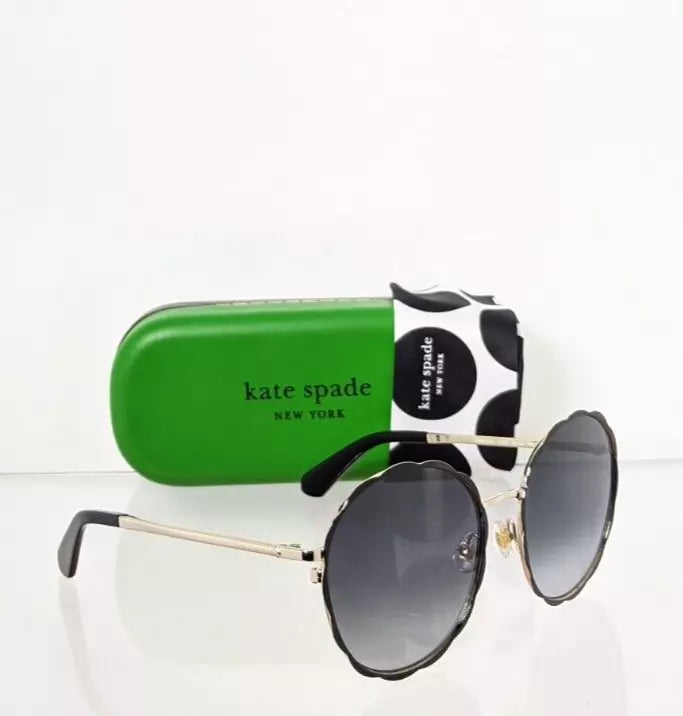 New Authentic Kate Spade Sunglasses Cannes 8079O Black Gold 57mm Frame