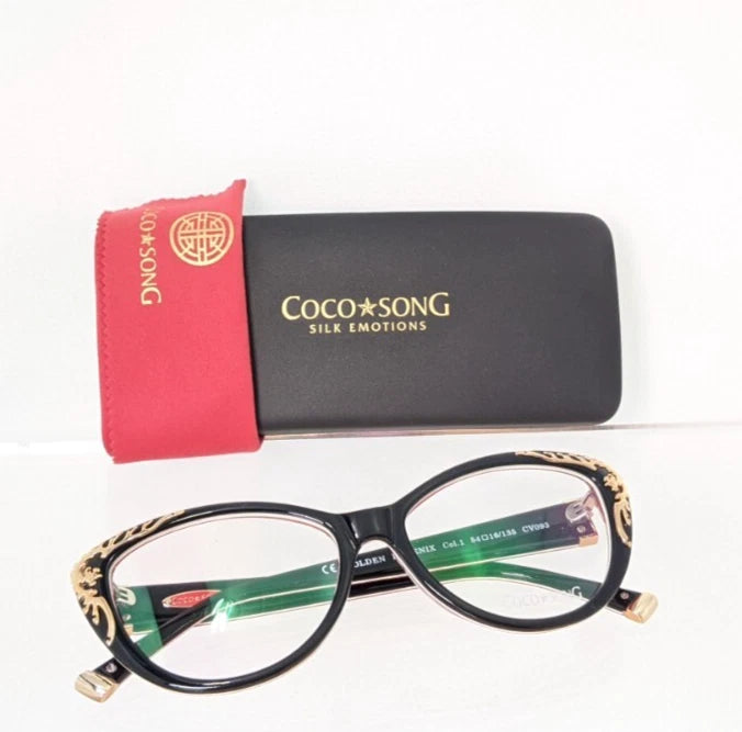 New Authentic COCO SONG Eyeglasses Golden Phoenix Col. 1 54mm CV093