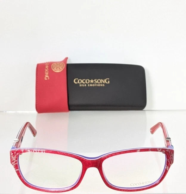 New Authentic COCO SONG Eyeglasses Crazy Red Col. 1 52mm CV109