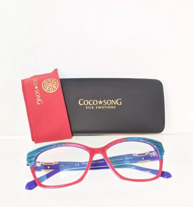 New Authentic COCO SONG Eyeglasses Crystal Trouble Col. 4 55mm CV151