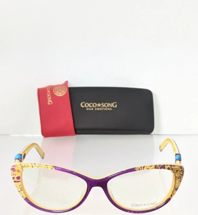 New Authentic COCO SONG Eyeglasses Heart Stone Col. 4 52mm CV111