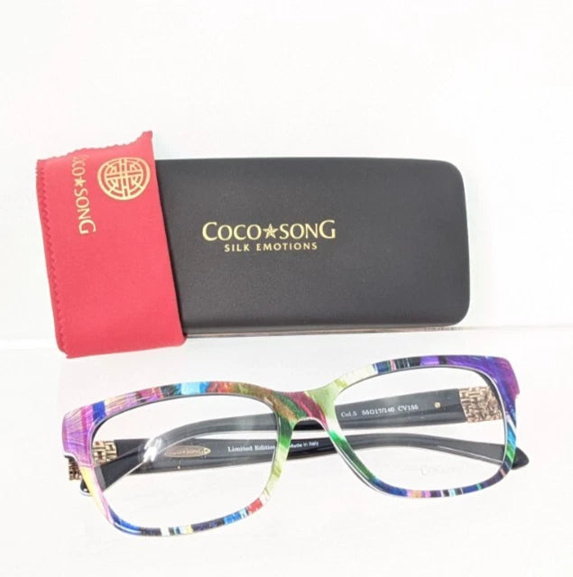 New Authentic COCO SONG Eyeglasses Black Ice Col. 5 55mm CV155