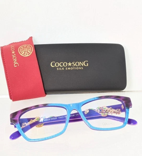 New Authentic COCO SONG Eyeglasses Meld Gold Col. 3 53mm CV113