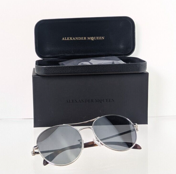 Brand New Authentic Alexander McQueen Sunglasses AM 0174 002 57mm Frame