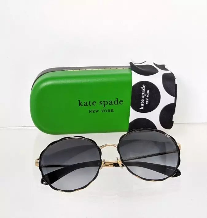 New Authentic Kate Spade Sunglasses Cannes 8079O Black Gold 57mm Frame