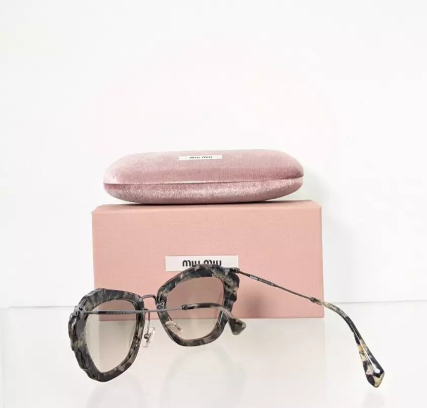 Brand New Authentic MIU MIU SMU 04Q DHE - 3H2 Sunglasses Grey SMU04Q Frame