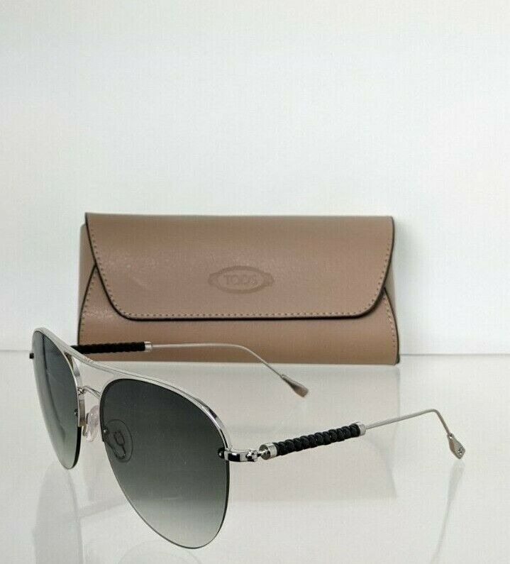 Brand New Authentic Tod's Sunglasses TO 233 16B 57mm Silver Frame TO233