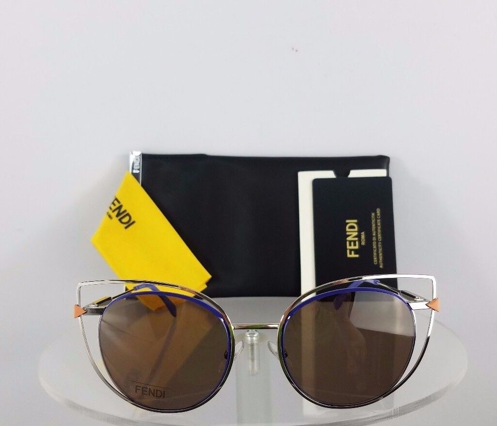 Brand New Authentic Fendi FF 0176/S Sunglasses 3YGUT Gold Purple Frame 53mm