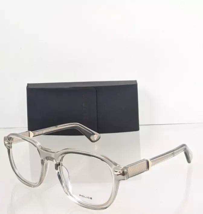 Brand New Authentic Police Eyeglasses Monument 3 VPLG81 Col. 0M78 Clear/Gold