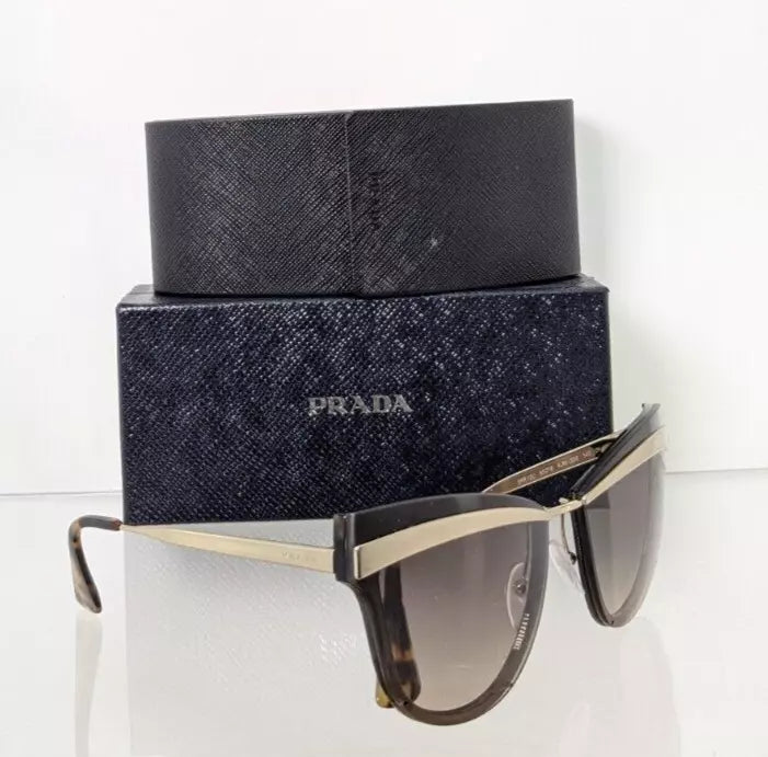 Brand New Authentic Prada Sunglasses SPR 12U Sunglasses KJM - 3D0 Brown Frame