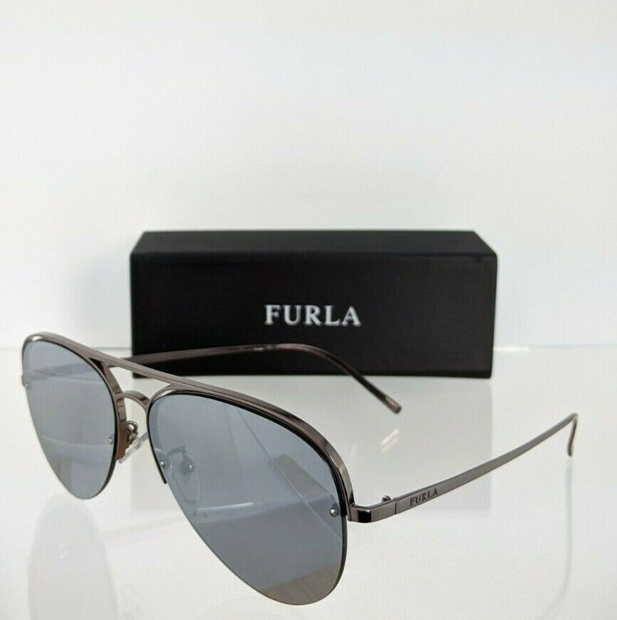 Brand New Authentic FURLA Sunglasses SFU 177 509X Gunmetal 59mm Frame