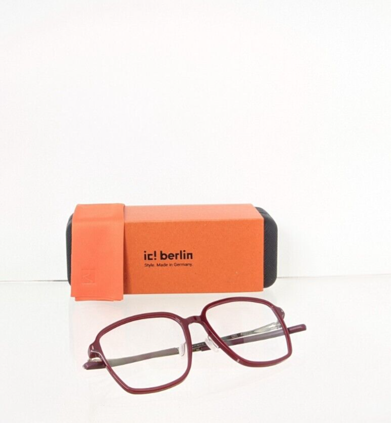 Brand New Authentic ic! Berlin Eyeglasses Model Marlene Burgundy 52mm