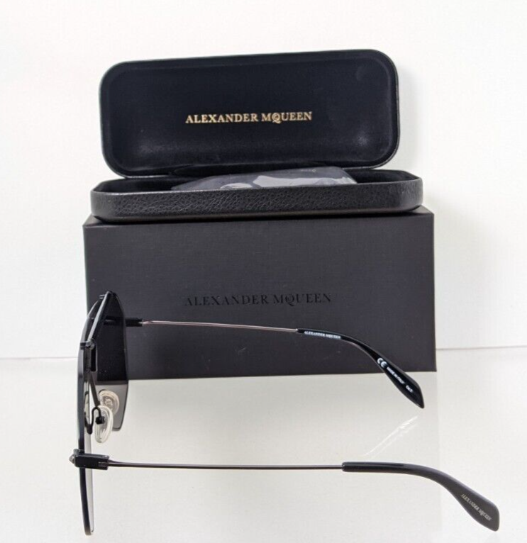 Brand New Authentic Alexander McQueen Sunglasses MQ 0138 Black 001 99mm Frame