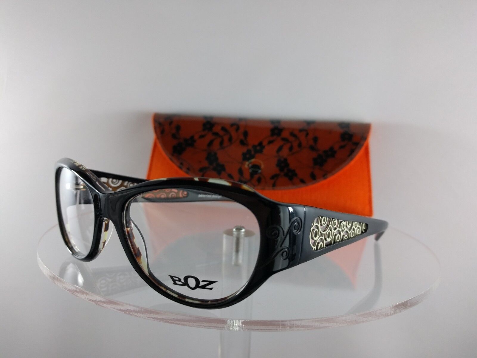 Brand New Authentic BOZ Eyeglasses Oracle 0092 Brown Black Frame