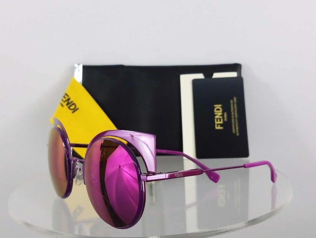 Brand New Authentic Fendi FF 0177/S Sunglasses QZHPE Violet Mirror 53mm 0177