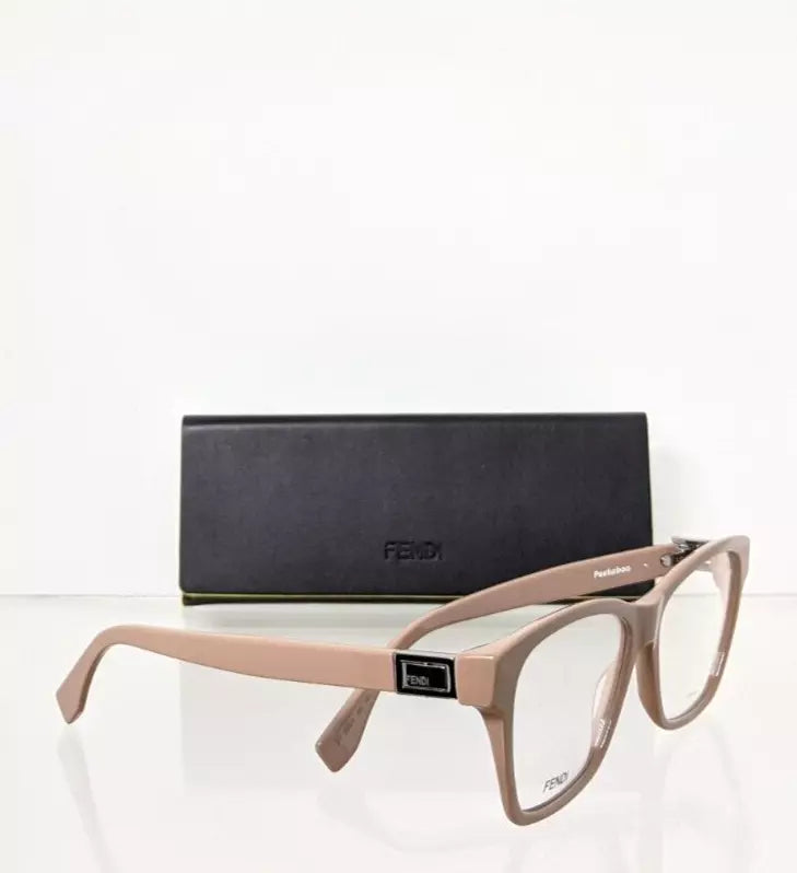 Brand New Authentic Fendi Eyeglasses 0301 09Q 54mm Beige Frame 0301 Peekaboo