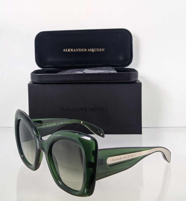 Brand New Authentic Alexander McQueen Sunglasses MQ 0402 Green 005 53mm Frame