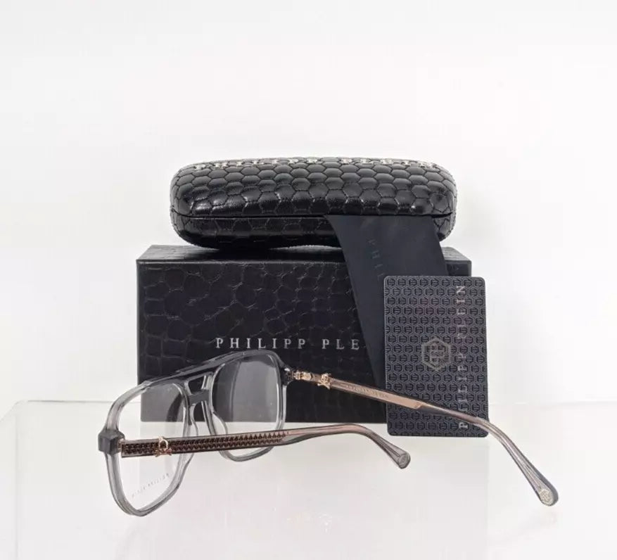 New Authentic Philipp Plein Eyeglasses VPP 084 Col 09MB VP084V Stud Frame