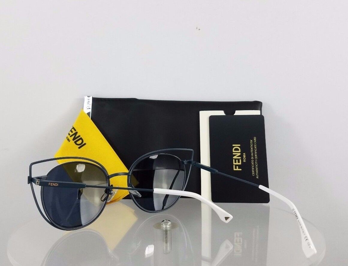 Brand New Authentic Fendi FF 0176/S Sunglasses TLP72 Blue White Frame 53mm
