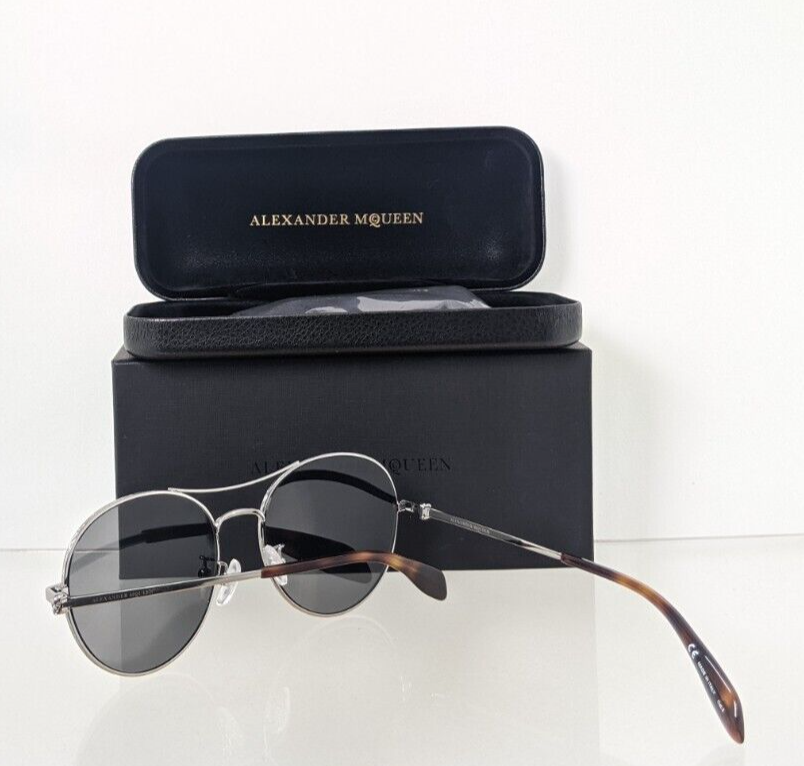 Brand New Authentic Alexander McQueen Sunglasses AM 0174 002 57mm Frame