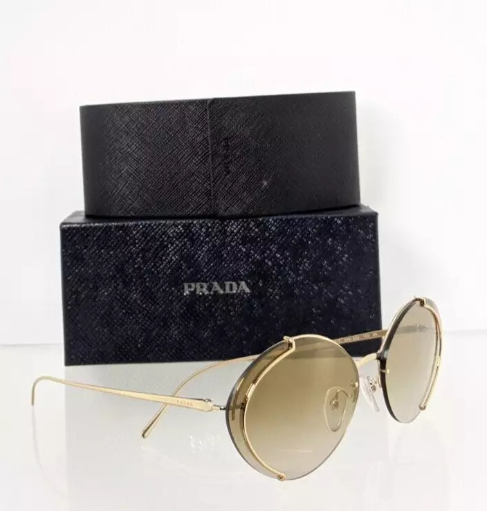 Brand New Authentic Prada Sunglasses SPR 60U Sunglasses 5AK - 2G2 Gold