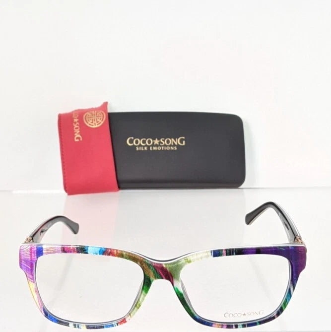 New Authentic COCO SONG Eyeglasses Black Ice Col. 5 55mm CV155