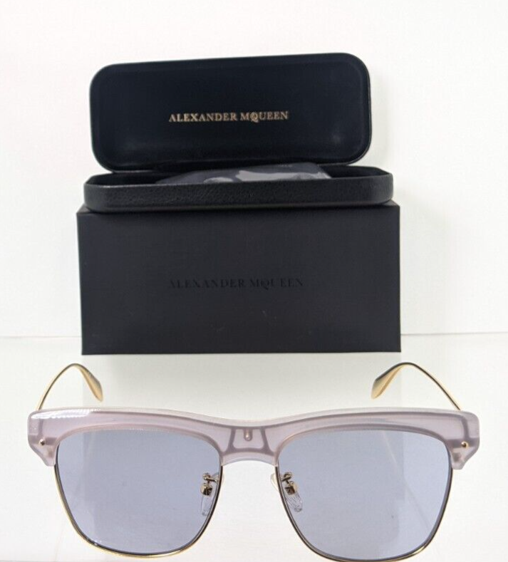 Brand New Authentic Alexander McQueen Sunglasses AM 0235 005 55mm Frame