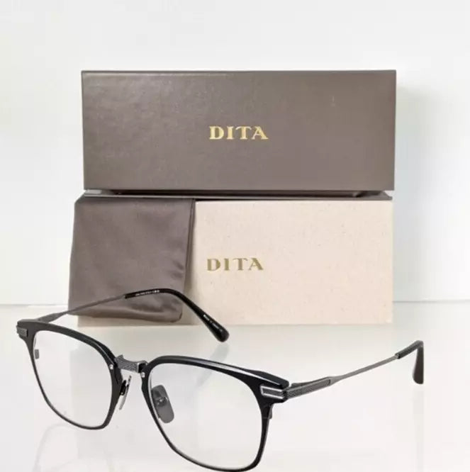New Authentic Dita Eyeglasses UNION DRX-2068-B Black Silver 52mm Frame