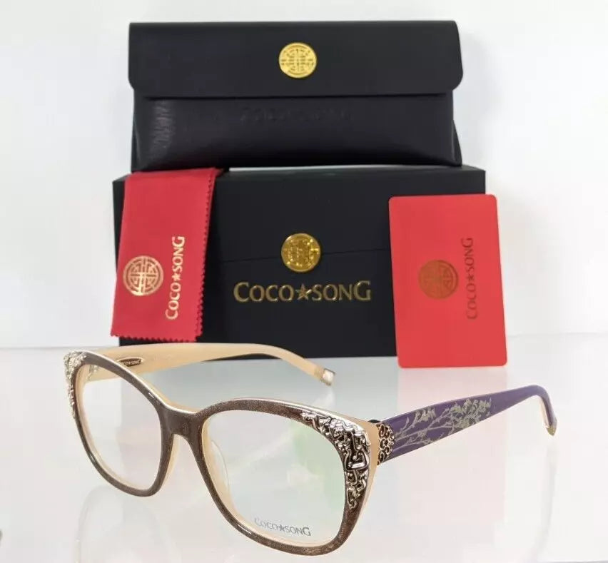 Brand New Authentic COCO SONG Eyeglasses Lucky Dragon Col 4 53mm CV095