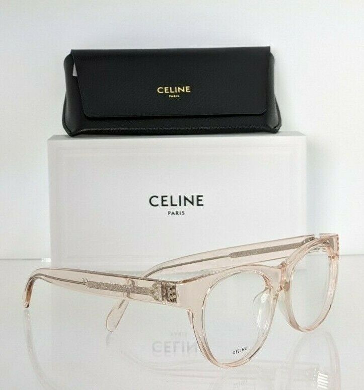 Brand New Authentic Celine Cl 50019 Eyeglasses 072 Transparent Pink CL50019F