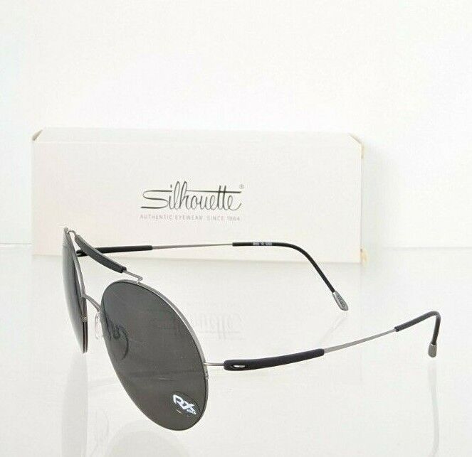 Brand New Authentic Silhouette Sunglasses 8659 10 6203 Grey / Black Frame