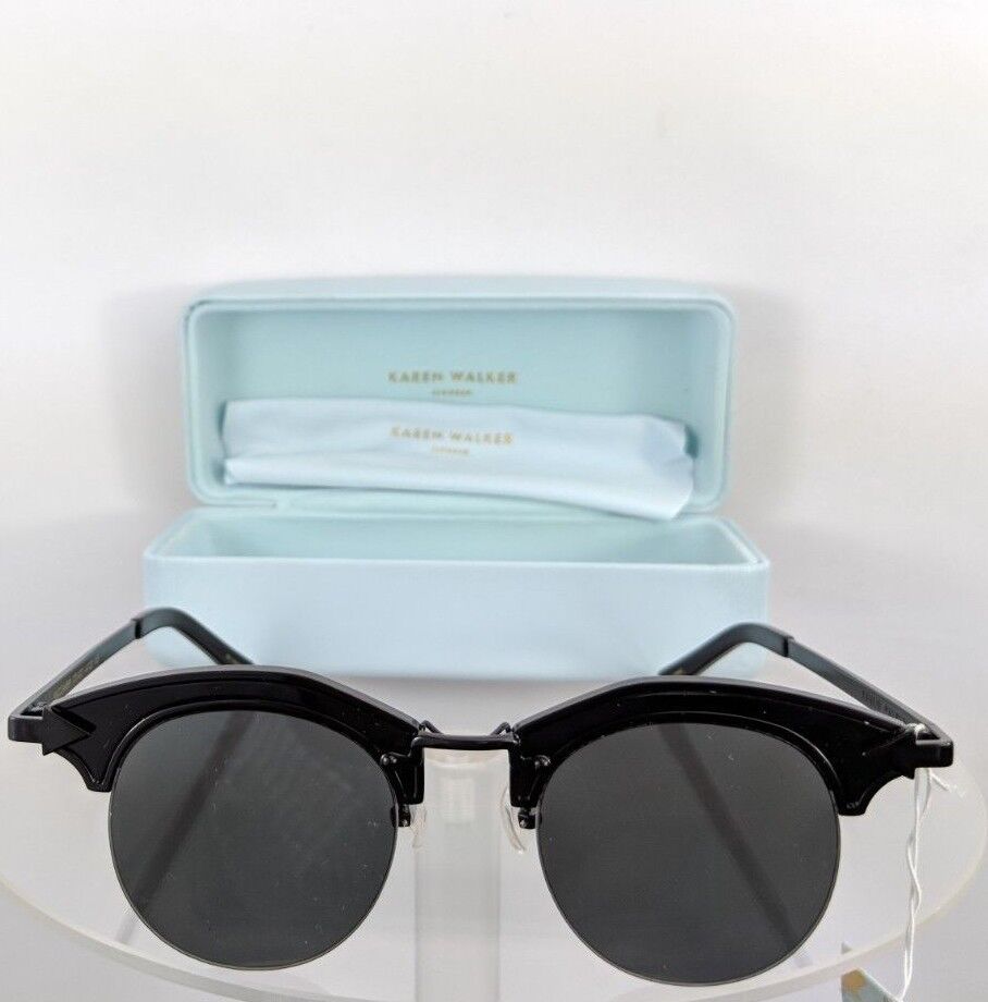 Brand New Authentic Karen Walker Sunglasses BUCCANEER Black 47mm