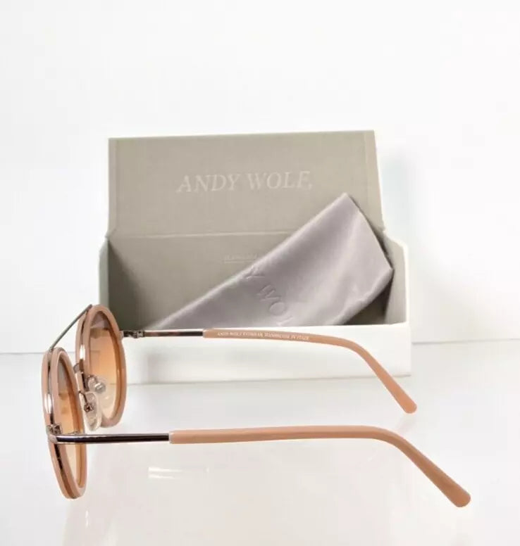 New Authentic Andy Wolf Sunglasses BLISS Col. M Pink & Gold 49mm Austria Frame