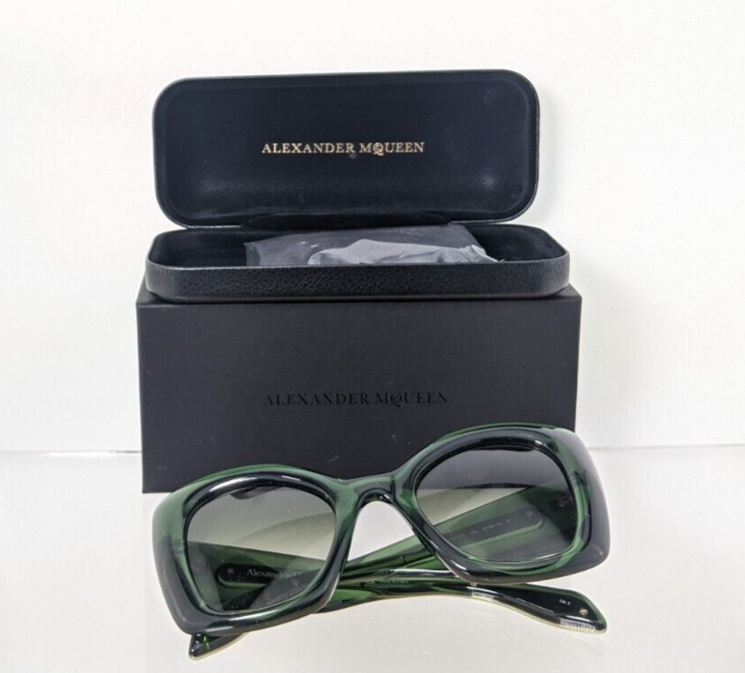 Brand New Authentic Alexander McQueen Sunglasses MQ 0402 Green 005 53mm Frame